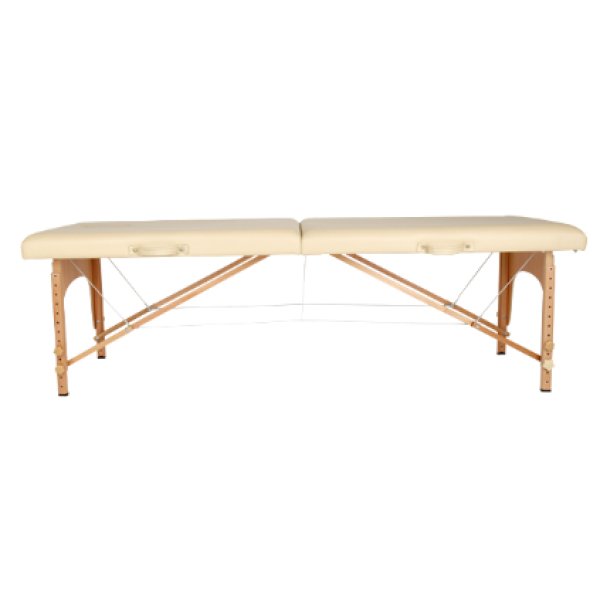 画像6: 軽量折りたたみエステベッド (木製・有孔) バニラ 長さ185×幅70×高さ51-83cm (6)