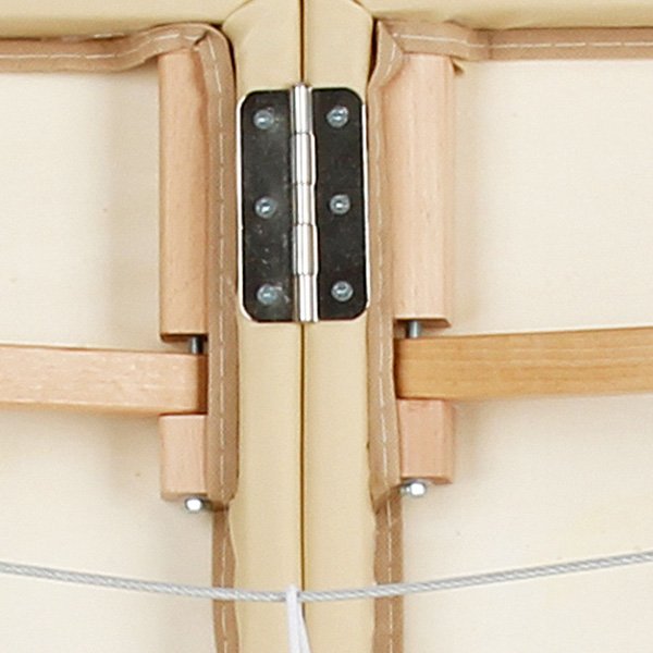 画像8: 軽量折りたたみエステベッド (木製・有孔) バニラ 長さ185×幅70×高さ51-83cm (8)