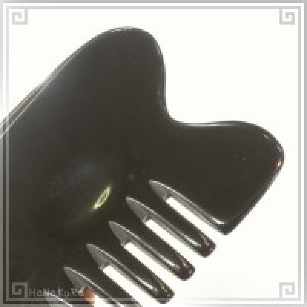 画像2: 水牛の角(黒水牛角)　EHE221 櫛型 (2)